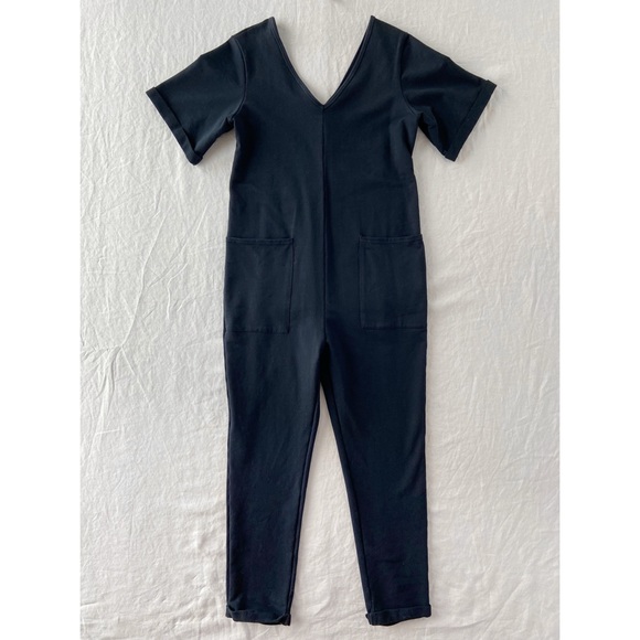 Smash + Tess short sleeve black romper / jumpsuit cotton - Picture 4 of 7